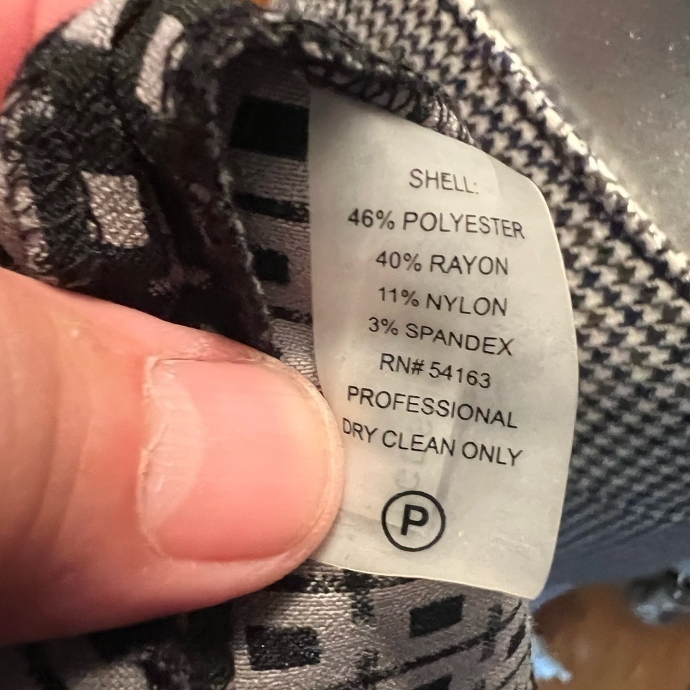 CALVIN KLEIN Black & White Check Shift Dress - Picture 8 of 8
